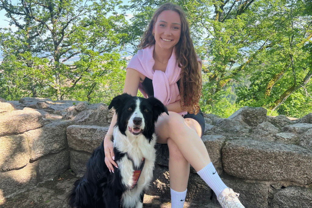 Border collie et un humain